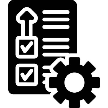 Kontrol listesi. Web simgesi basit tasarım