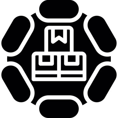 Bir kaplumbağa simgesinin vektör çizimi