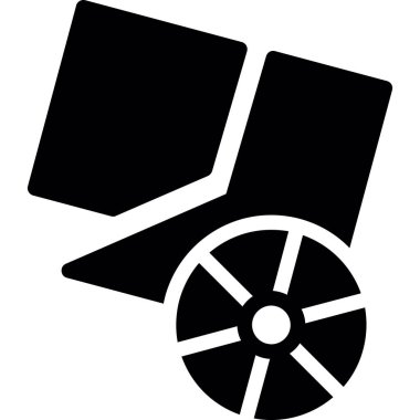 Bir araba simgesinin vektör illüstrasyonu