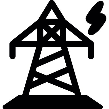 Elektrik var. Web simgesi basit tasarım