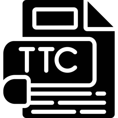 Belge dosya simgesinin vektör illüstrasyonu