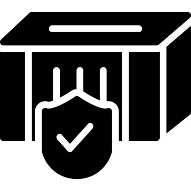 kutu simgesi. Beyaz arkaplanda izole edilmiş web tasarımı için kutu vektör simgesinin basit çizimi