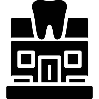 diş simgesi vektör illüstrasyonu