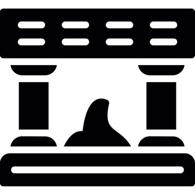 Kahve makinesi ikonu. Beyaz arkaplanda izole edilmiş web tasarımı için kahve makinesi vektör simgesinin basit çizimi