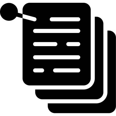 belge simgesi, vektör çizimi