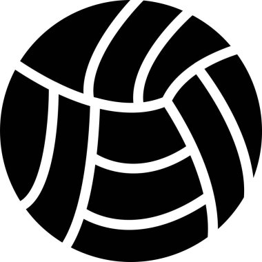 Voleybol vektör çizgisi simgesi