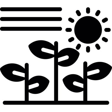 Bahçe. Web simgesi basit illüstrasyon