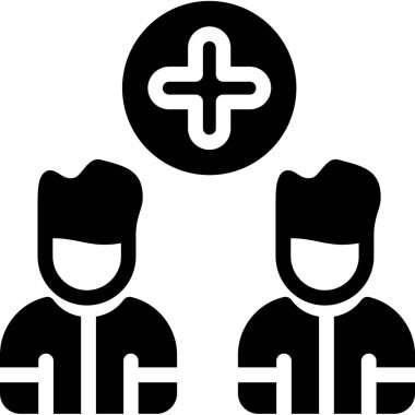 İnsan simgesinin vektör illüstrasyonu