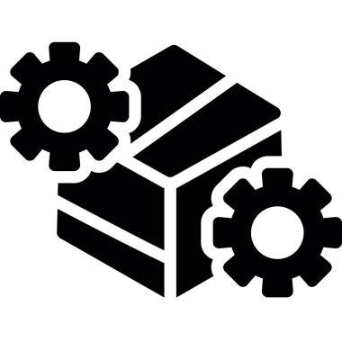 iki seçenek vektör simgesine sahip dişli.