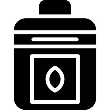 Kavanoz. Web simgesi basit illüstrasyon