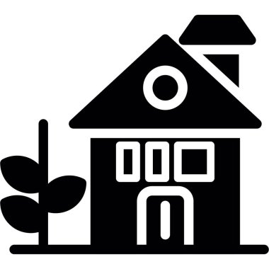 Ev. Web simgesi basit illüstrasyon