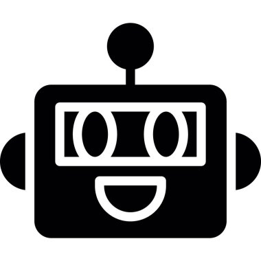robot. Web simgesi basit tasarım