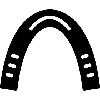 At nalı ikonu vektör illüstrasyonu