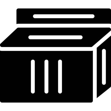 kutu depolama vektörü simgesi