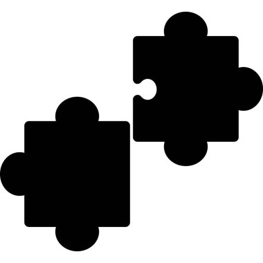 Bulmaca simgesi, basit vektör tasarımı