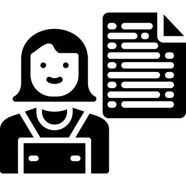 Dizüstü bilgisayar simgesi olan kadın avatarı