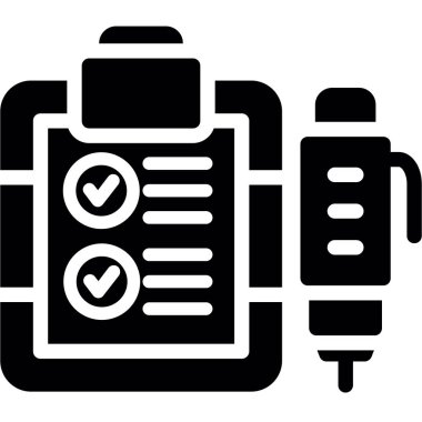 Kontrol listesi panosu ana hat biçiminde kontrol listesi simgesine sahip
