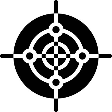 Hedef. Web simgesi basit tasarım