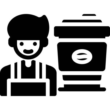 Bir insan simgesinin vektör illüstrasyonu