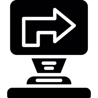 Ok. Web simgesi basit illüstrasyon