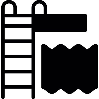 Merdiven. Web simgesi basit illüstrasyon