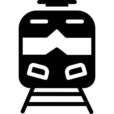 tren. Web simgesi basit illüstrasyon