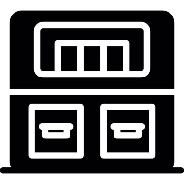 sunucu simgesi. Web için sunucu vektör simgelerinin basit illüstrasyonu