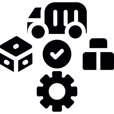 servis simgesi vektör illüstrasyonu