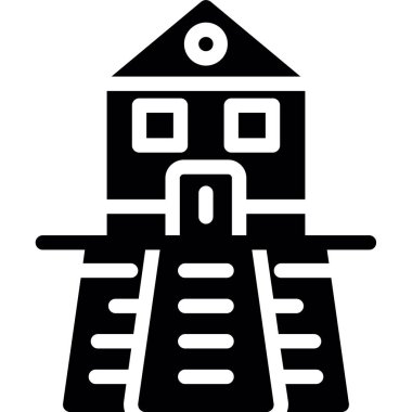 robot. Web simgesi basit illüstrasyon