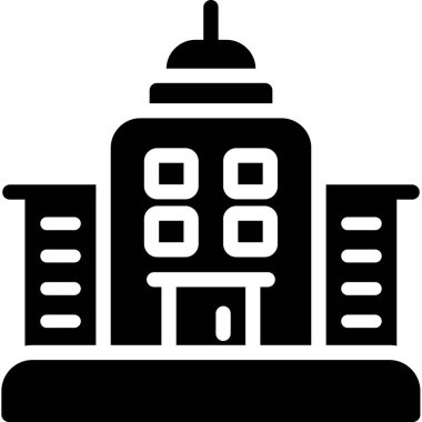 bina simgesi, vektör illüstrasyonu