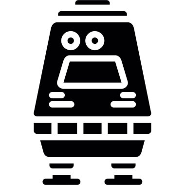 Robot robot simgesi, basit vektör illüstrasyonu