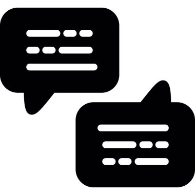 konuşma balonu simgesi, vektör illüstrasyonu