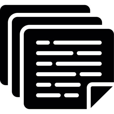 Belge. Web simgesi basit illüstrasyon