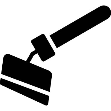 İnşaat çekiç ikonu. Ağ için çekiç vektör simgesinin özet çizimi