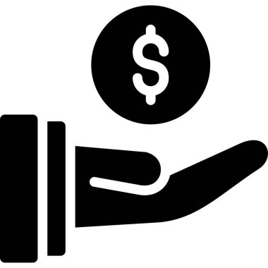 Para için. Web simgesi basit illüstrasyon