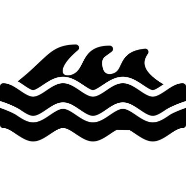 Okyanus su dalgası simgesi