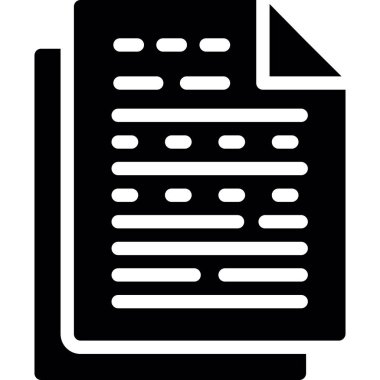 Belge. Web simgesi basit illüstrasyon