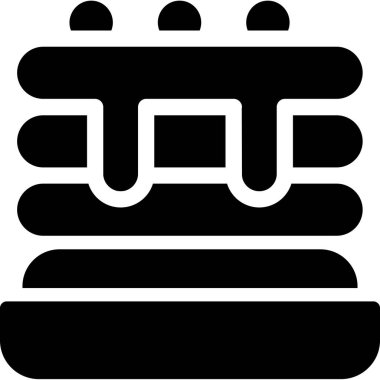 Yemek. vektör simgesi basit resimleme