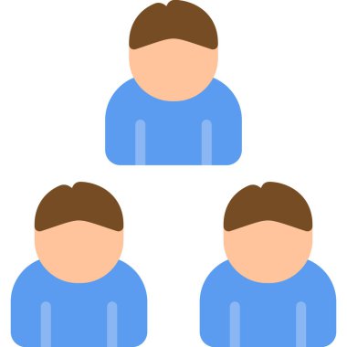 İş adamları takım çalışması simgesi