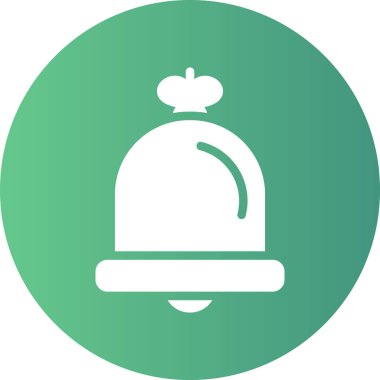 çan vektör renk çizgisi simgesi