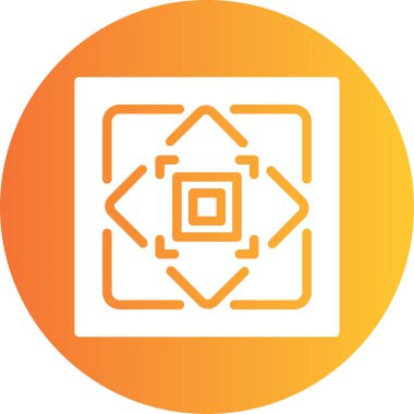 Modern bir simgenin vektör illüstrasyonu