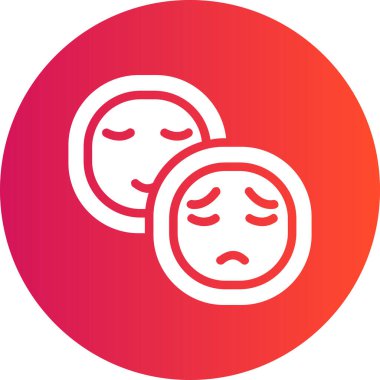 ağlayan simge, vektör illüstrasyonu