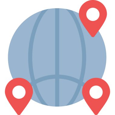 Harita iğne simgesi. vektör illüstrasyonu