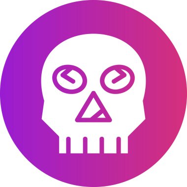 Kafatası. Web simgesi basit illüstrasyon