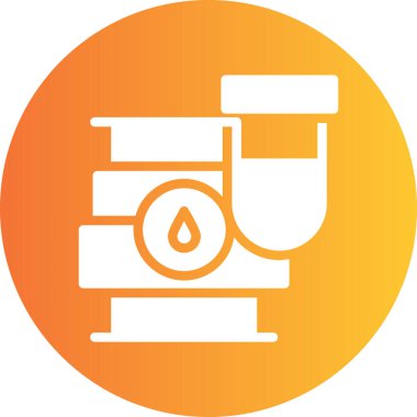 benzinlik ikonu vektör illüstrasyonu