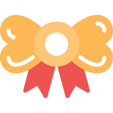 madalya düz stil ikonu, vektör çizim