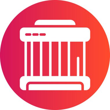 Yazıcı. Web simgesi basit illüstrasyon