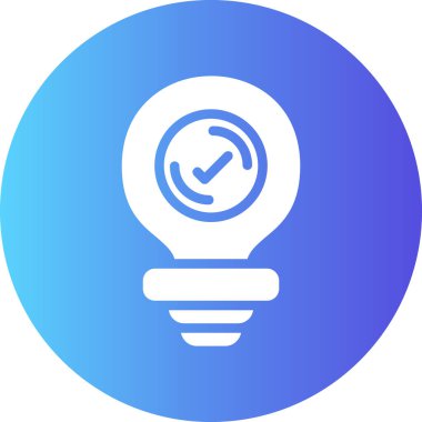 ampul simgesi vektör illüstrasyonu