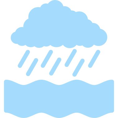 yağmur bulutu vektör illüstrasyonu