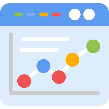 veri analiz çizelgesi simgesi düz biçimli